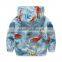 Wholesale spring hooded custom printed baby boys jackets