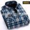 Custom lined plaid flannel warm slim fitted hawaiian shirt latest shirt designs for men 2015