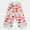 Wholesale Saint Valentine's Day baby girls red heart boot socks with lace ruffles M5051712