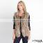 SJ015-01 Newest Fashion Fur Handknit Woman's Winter Vest