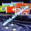 promotion desk or table flag with plastic stand