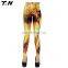 Custom ladies sexy yoga pants fabric compression tights women