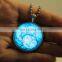 Old Mythology Head Shape Magical Glow in the Dark Necklace