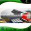 New popular Giant Sliver Inflatable Zepplin / Inflatable Helium Blimp / Inflatable Flying Airship For Outdoor Advertising