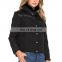 faux fur fabric waterproof jacket short cotton padde multi color fur parka ladies winter coats