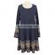 2017 hot sell New Design Ethnic Embroidery bodycon Dress