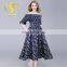 latest off shoulder lady fashion casual dress wholesale maxi dresses