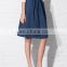 2017 pictures of long skirts and tops a line tall waist denim woman skirt