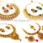 Indian Gold Plated Necklace -Laxmi Temple Coin Jewelry -One Gram Gold Jewelry-Bollywood Women Gold Necklace-