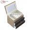 Best Selling Fabric Lovely Pattern Mirrored Jewelry Box with Drawer