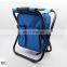 Premium 600D Oxford Fabric Camping hiking Cooler Bag Backpack Folding Stool With Strap