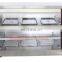 DH-2*3 Hot Display Showcase Electric Food Warmer Stainless Steel Display Showcase With 2 Shelves