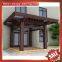 outdoor park garden wood look style alu aluminum metal gazebo pavilion pagoda gloriette cover shelter