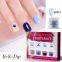 French and gradient effect organic dipping powder for nail back gel top gel activator