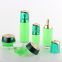 Latest New Model 100Ml Green Skin Care Glass Cosmetic Lotion Bottle With 30G Jar