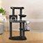 Pet Factory Wholesale Black Climbing Wooden Cat Tree Scratchier