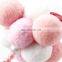 China supplier low price colorful pink cat teaser stick toy with balls for pet cat