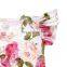Flower Print Girl Ruffle Jumpsuit Custom Baby Romper