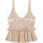 Women Knitted Ladies Knitted Short Vest Summer Tank Sweater Vintage Crop Camis Top