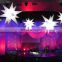 Luxurious Night Club Decoration Advertising Hanging Props RGB Color LED Light Inflatable Star
