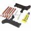 Wheelsky deluxe tubeless emergency Tire Repair Tool Kit Case Plug Needle Tubeless Tires Insert Spiral Hex