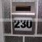 Solar Powered House Doorplate Number Light LED Number Plate Light Stainless Steel for Home Garden Villas