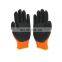 Liquid-Proof Double-Coated/Dipped Natural Latex Rubber Work Gloves 13-Gauge Seamless Nylon, Large glove