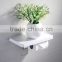 stainless steel bathroom shelf with toilet paper holder / wall mounted bathroom shelf / bathroom accessory