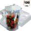 Transparent Takeaway Salad/bread/sandwich Handle Bag Plastic Food Bag