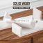 hot sale home decoration floating shelf set wood wall washed white color shelves
