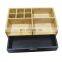 Bamboo Multi-Function Desktop Organizer; Store stationary items like notepads, file folders, paperclips, business cards, pens, &