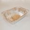 1850ml Square Deepening Tin Foil Food Grade Tableware with Lid