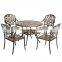 modern outdoor furniture patio sets wrought iron aluminum table and chairs