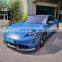 Runde Car Modification Carbon Fiber Front Lip Rear Lip Side Skirt Spoiler For Porsche Taycan Turbo Modify Mansory Style Body Kit