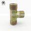 ac carbon steel plumbing hydraulic hose male tee fittings