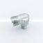 Parker Steel Zinc Plated Hydraulic Elbow Threaded Adapter, 4EMK4S, G 1/4 Male G 1/4 Male