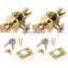 US Traditional tubular knob door lockset polished brass hotel/inn/motel passage way aisle dummy door knob locks
