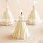 Wholesale creative  luxury wedding gift set home decor dress shape custom  aromatherapy fragrance soy wax scented candles