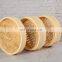 Eco-friendly Natural Round Shape Bamboo Dumpling Basket Chinese Mini Bambu Basket Cooker Dim Sum Sweetcorn Steamer