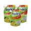 Laminated liquid doypack stand up dishwasher detergent spout pouch laundry powder fabric cleaner packaging suction nozzle bag