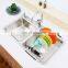 Expandable Dish Drying Rack Over The Sink Dish Drainer Dish Rack in Sink or On Counter with Utensil Silverware Storage Holder