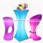 Rgb Colors Glowing Party Nightclub Sofas Bar Tables Outdoor Furniture 16 Colors Portable Bar Table Led Cocktail Table