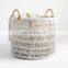 Hot Sale Super trendy Natural/White Rope Basket storage basket woven from seagrass laundry Basket Handwoven Natural Wholesale