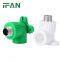 IFAN Hot Sale PPR Pipe Fitting Plastic PPR Male Thread Green Elbow