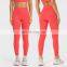 New Breathable Naked Feeling Soft Compression Yoga Leggings Peach Hip Sports Workout Slim Tight Pants For Women Gym Fitness Wear