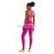 High Quality Fabric High Waist Tummy Control Leggings Yoga Set Beauty Back Bra 2pcs Gym Fitness Set Suit Women Outfit Wear