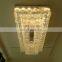 High Ceiling Wedding Large Chandelier Hotel Villa Rectangular Luxury Crystal Chandelier