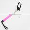 fashion colorful wired selfie stick monopod with cable for smartphone                        
                                                                                Supplier's Choice