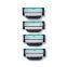 New Arrival Shaving Razor For Men 1 Handle 4 Refills Stainless Steel Razor Blade Four Layers Customized Logo