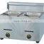 Factory direct selling commercial lpg&natural gas double basket deep fryer